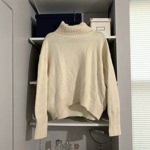 Oversized turtleneck sweater